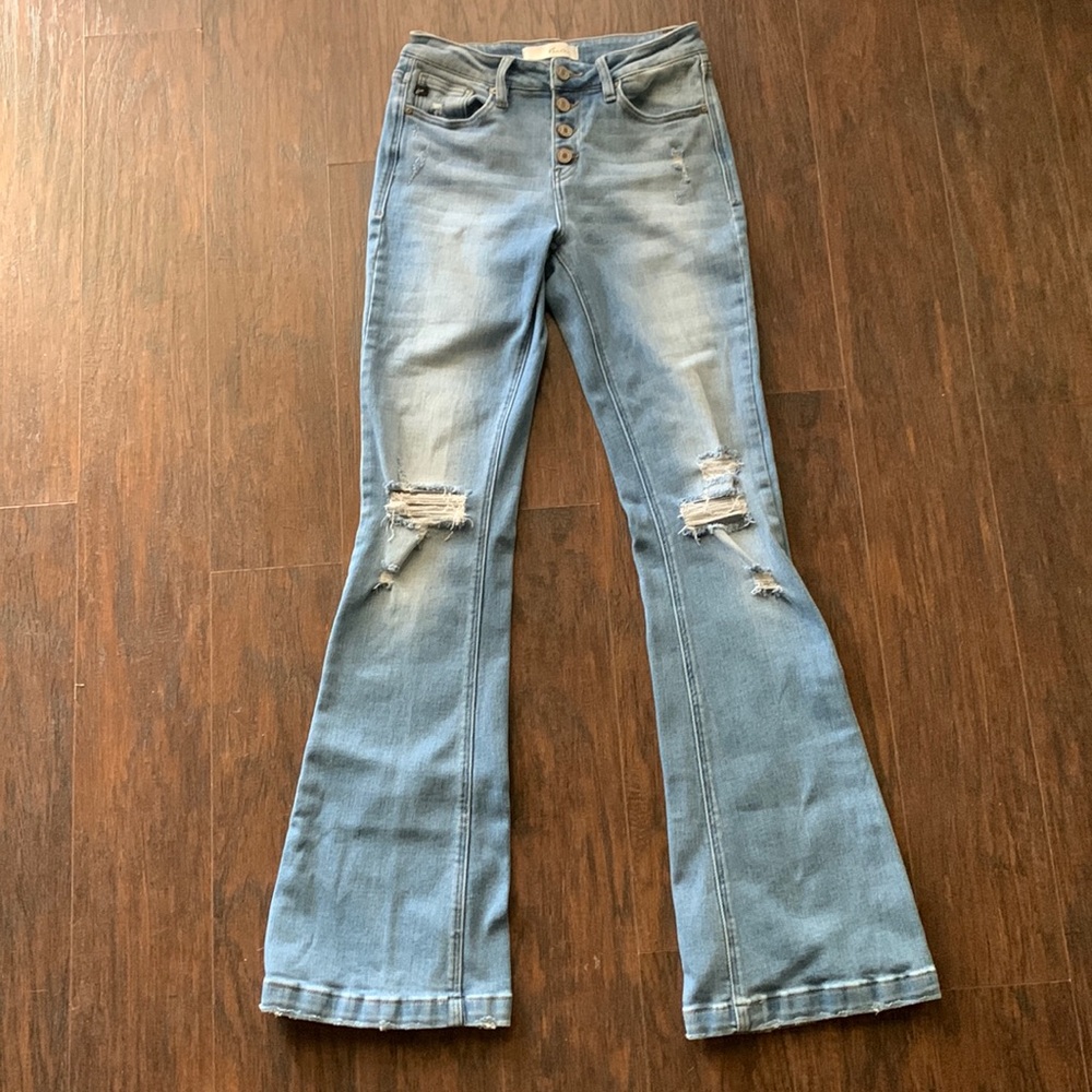 KanCan Ripped Flare Jeans 7/27